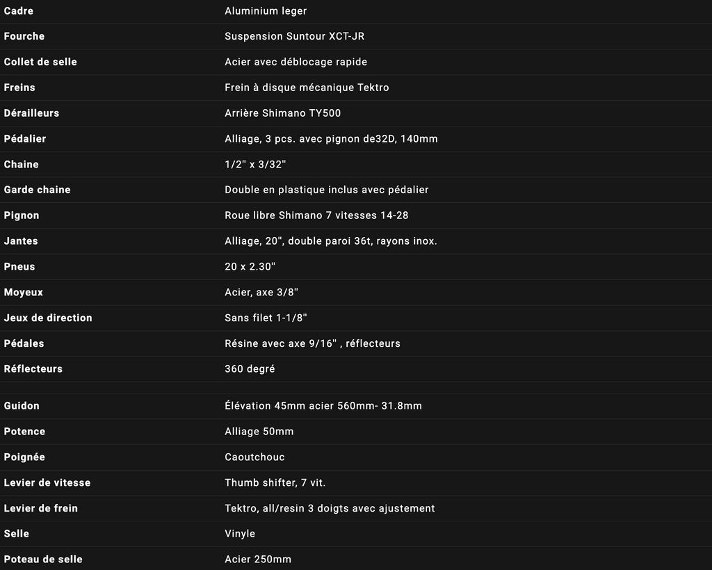 Vélo SLIDER ALT 20"