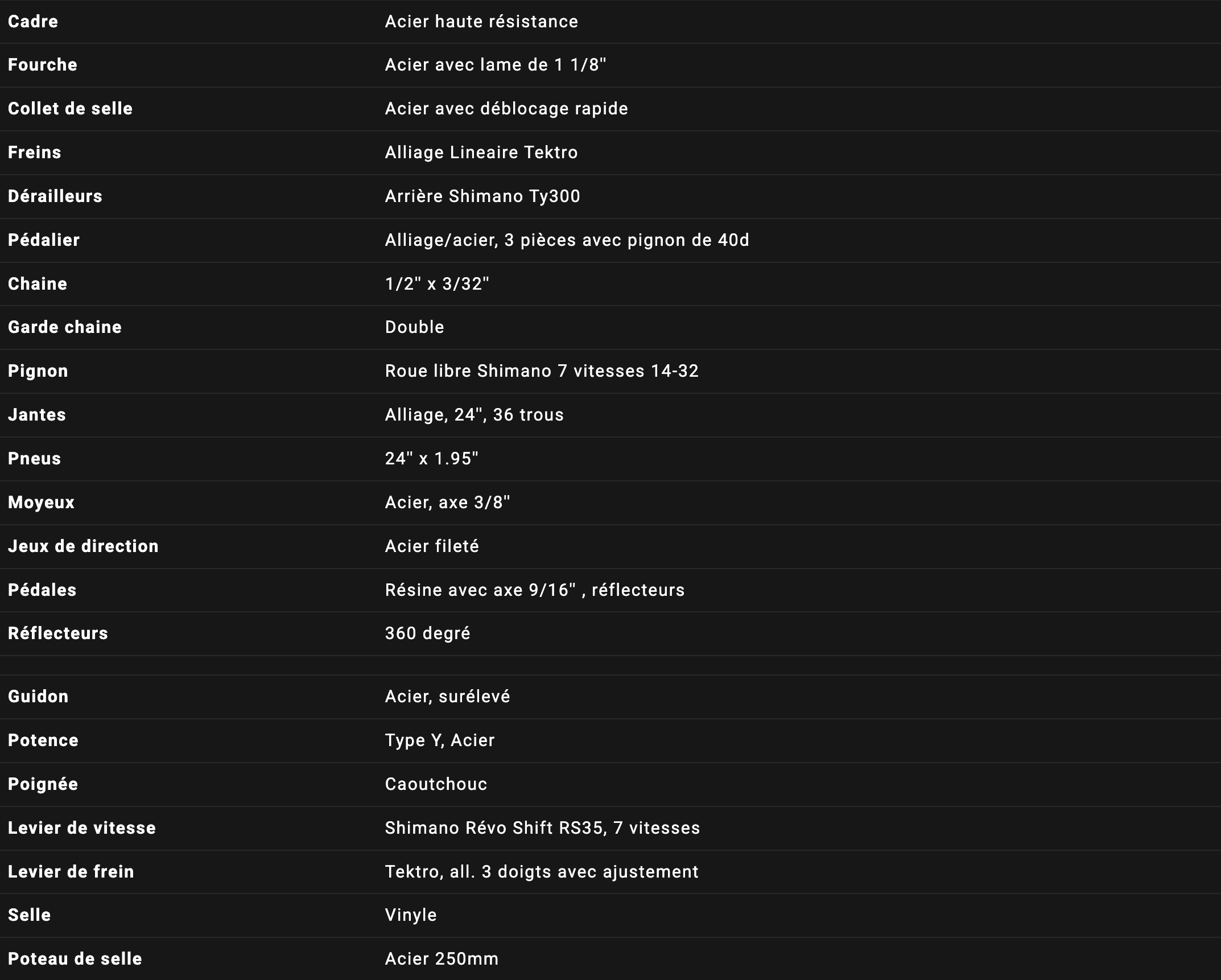 Vélo SATELLITE SPORT 24"